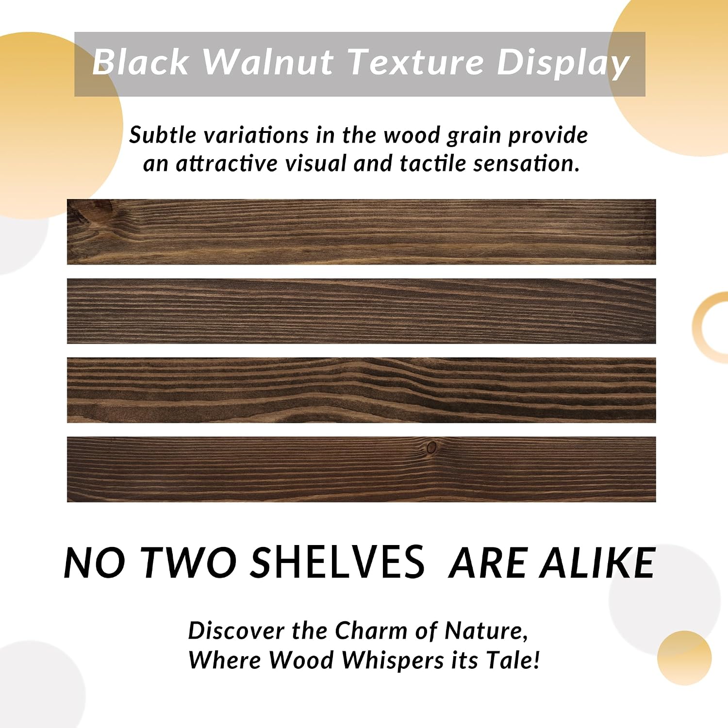 Rusitc Floating Shelves 48 inch Long 8 'deep Set of 1, Heavy Duty Wood Wall Mounted Shelves for Bathroom Living Room Kitchen,Book Shelves with Thickened Hidden Bracket-Walnut