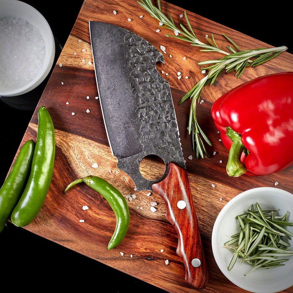 Personalized Meat Cleaver Knife, Set of 5 - Custom Groomsmen Ideas for BBQ Lovers, Grill Masters, or Home Chefs