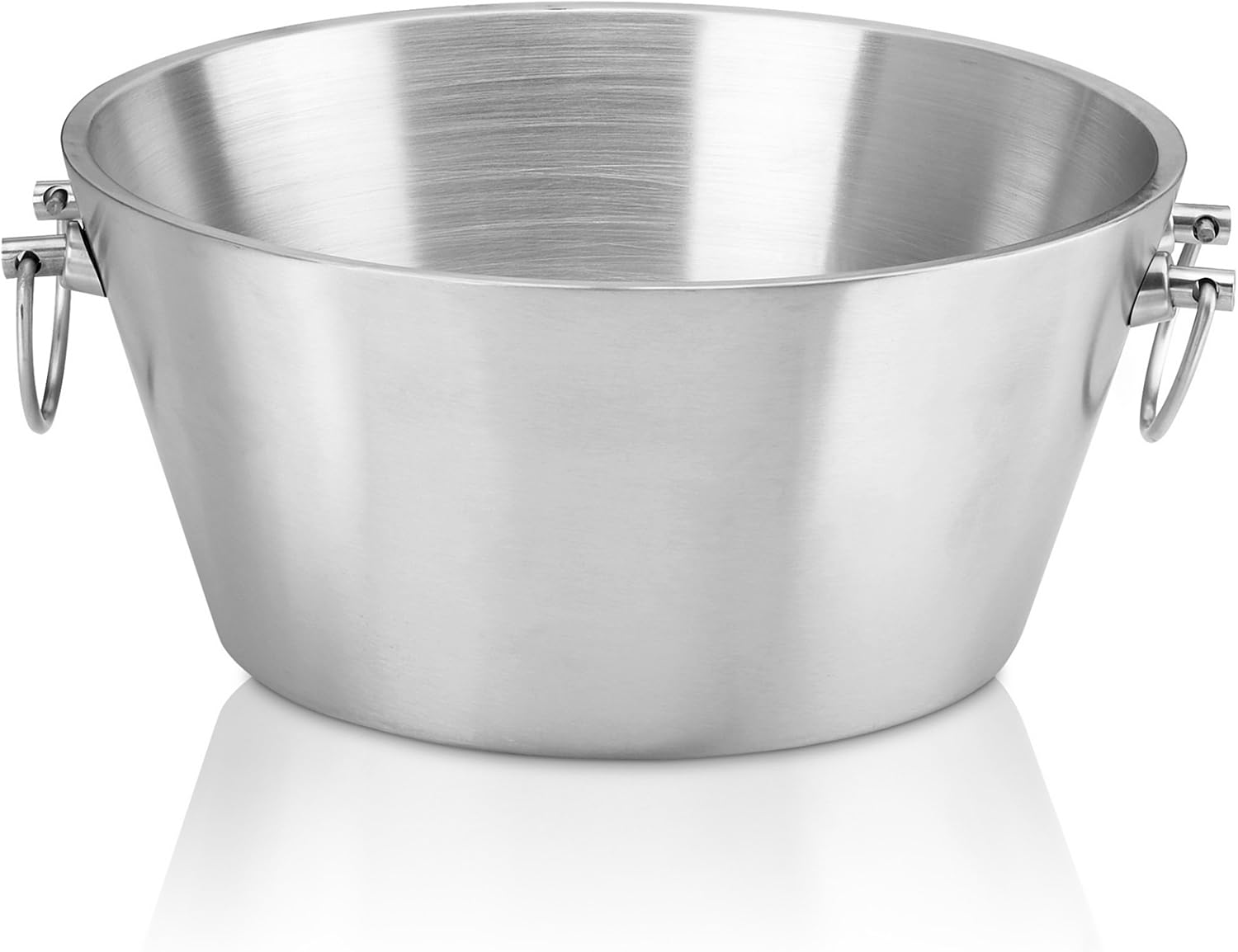 Kraftware Party Tub - 15' inch Doublewall Insulated Stainless-Steel, Back Yard BBQ Beer Tub Great for Weddings, Special Events and Parties