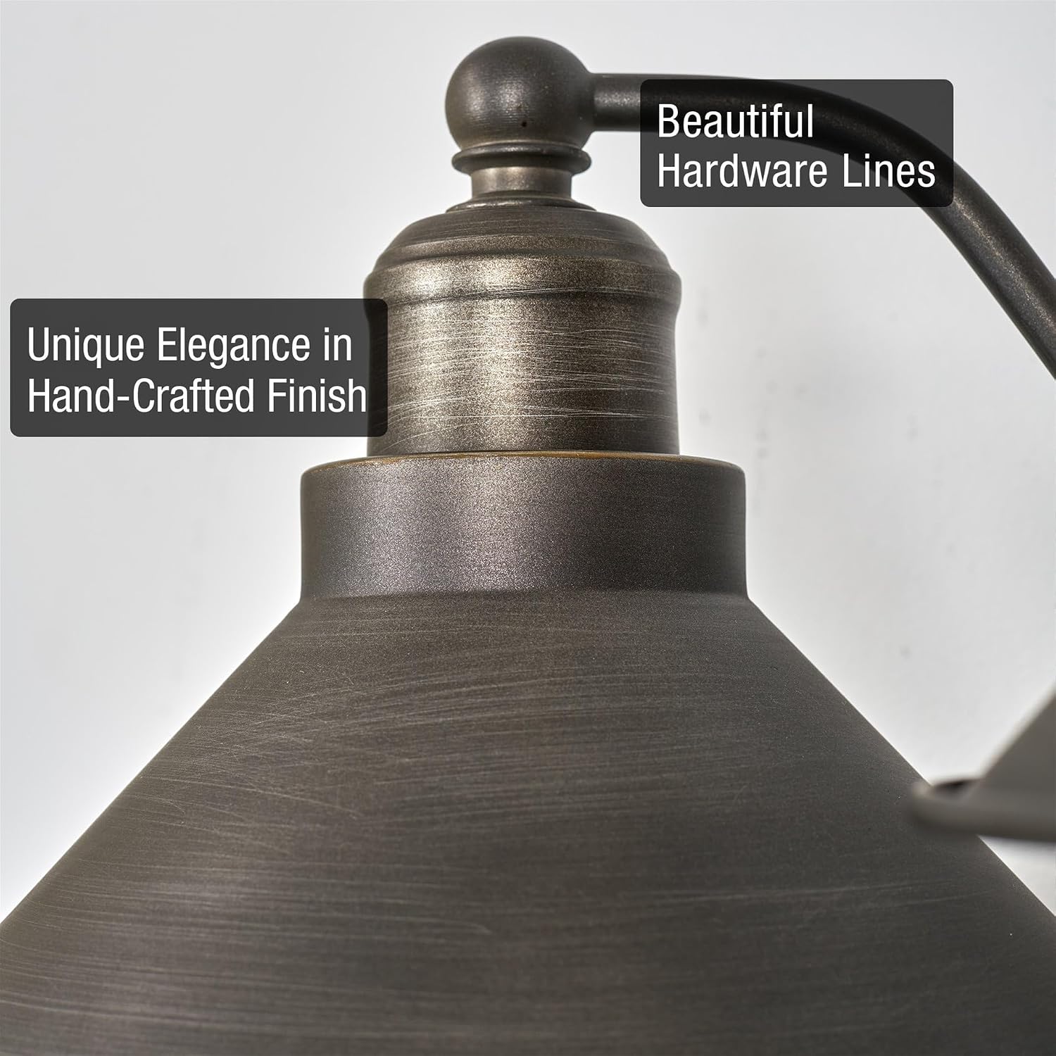 Kira Home Welton 25.5' 3-Light Modern Farmhouse Vanity Light with Funnel Shades, Industrial Dark Bronze Wall Sconce Bathroom Light, Brushed Dark Bronze Finish