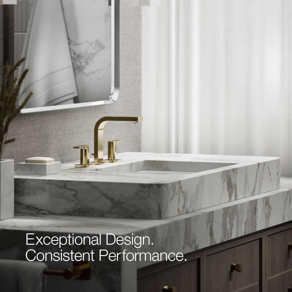 KOHLER K-23484-4N-AF PARALLEL® WS LAV FCT, LEVER 0.5 GPM, Vibrant French Gold