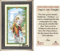 Sterling Silver Saint Christopher/Soccer Medal on a 18 inch Lite Curb Chain with a Prayer to St Cristopher Prayer Card.
