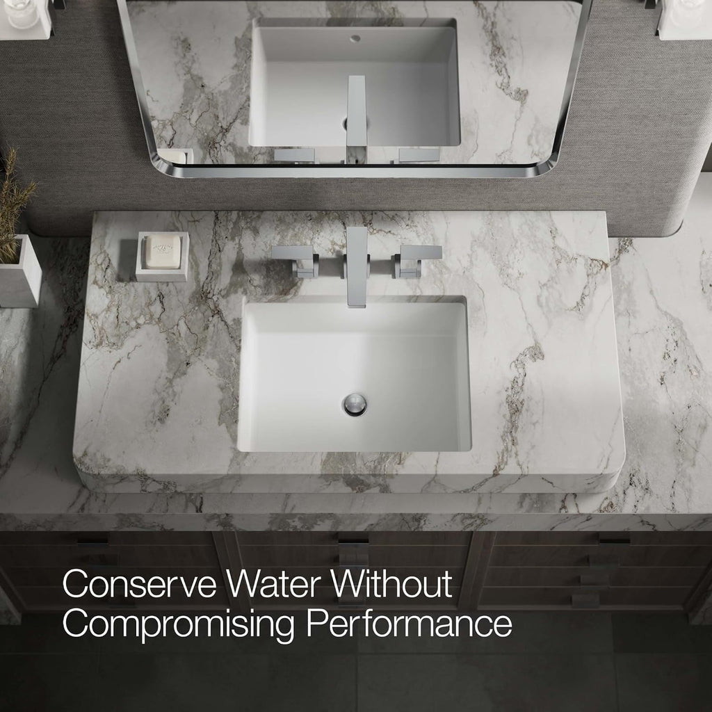Kohler K-36786-4-CP Honesty® Widespread Bathroom Sink Faucet, Bathroom Faucets, 1.2 GPM, Polished Chrome
