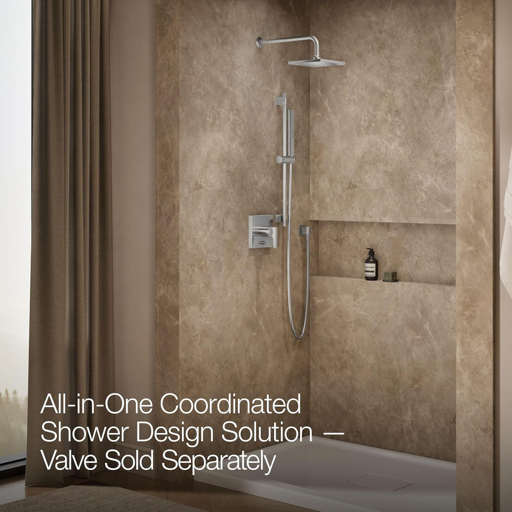 Kohler K-26273-Y-CP Honesty Shower Kit with Showerhead, Handshower, and Trim, 2.5 gpm, Polished Chrome