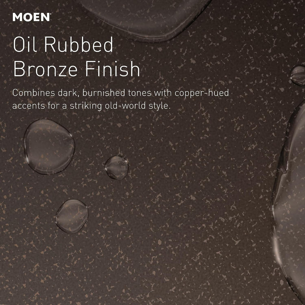 Moen Oil Rubbed Bronze Eco-Performance 5-Function Handheld Removable Shower Head, Adjustable 30-Inch Slide Bar and 69-Inch Long Hose, 3558EPORB