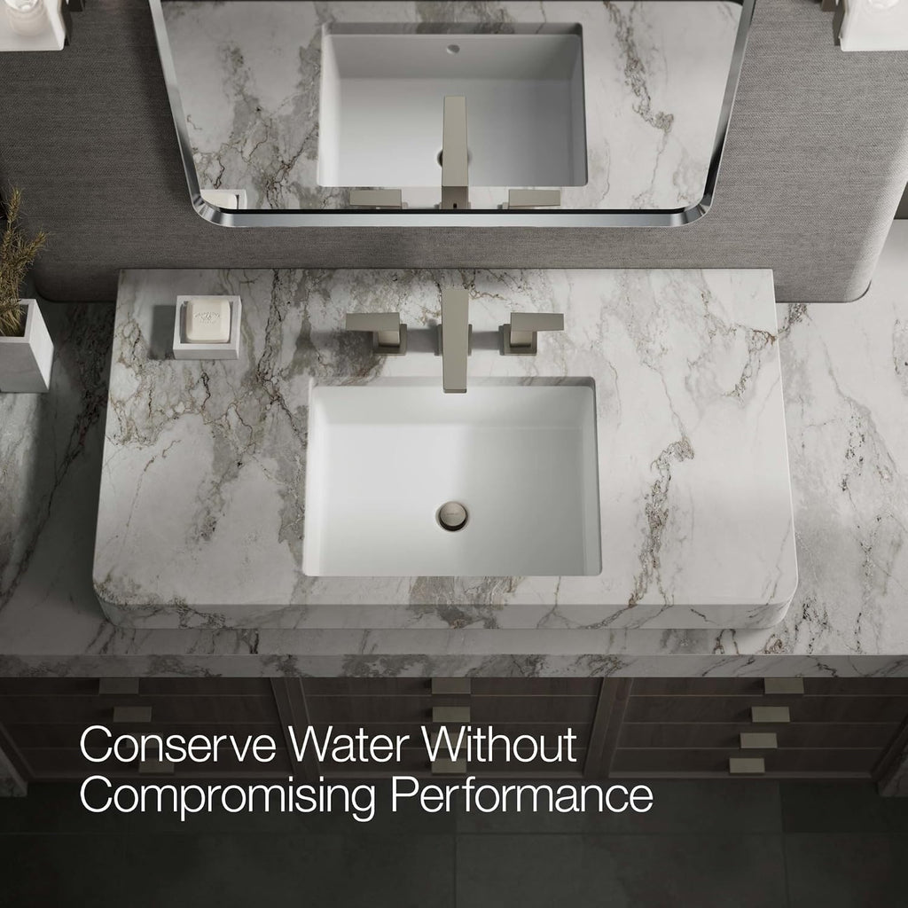 Kohler K-36786-4-BN Honesty® Widespread Bathroom Sink Faucet, Bathroom Faucets, 1.2 GPM, Vibrant Brushed Nickel