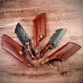 Personalized Meat Cleaver Knife, Set of 5 - Custom Groomsmen Ideas for BBQ Lovers, Grill Masters, or Home Chefs