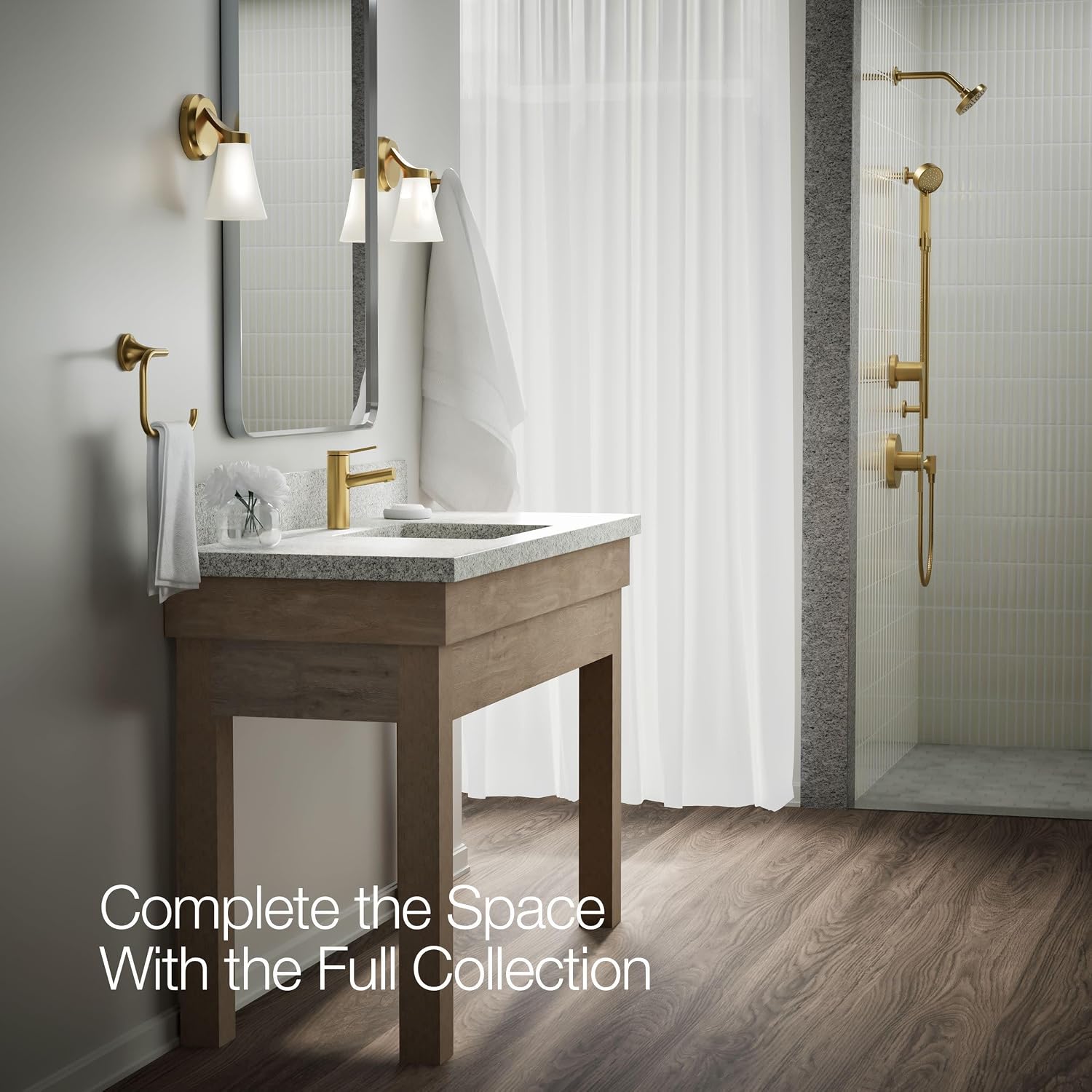 Kohler K-35048-4K-2MB Elate® Single-Handle Bathroom Sink Faucet, Bathroom Faucets,1.0 GPM, Vibrant Brushed Moderne Brass