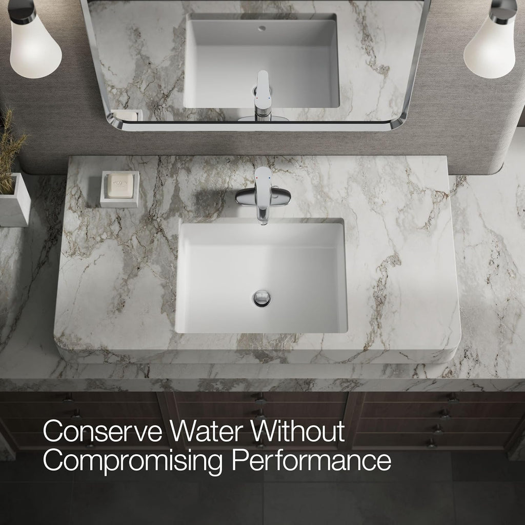 KOHLER 16027-4-CP July Single Handle Faucet for Bathroom Sink, Single-Hole Simple Installation, Polished Chrome