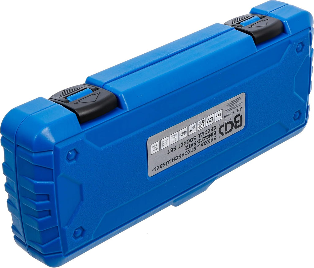 BGS 70988 | Special Socket Set, slotted | 10 mm (3/8') Drive | 8-19 mm | 12 pcs.