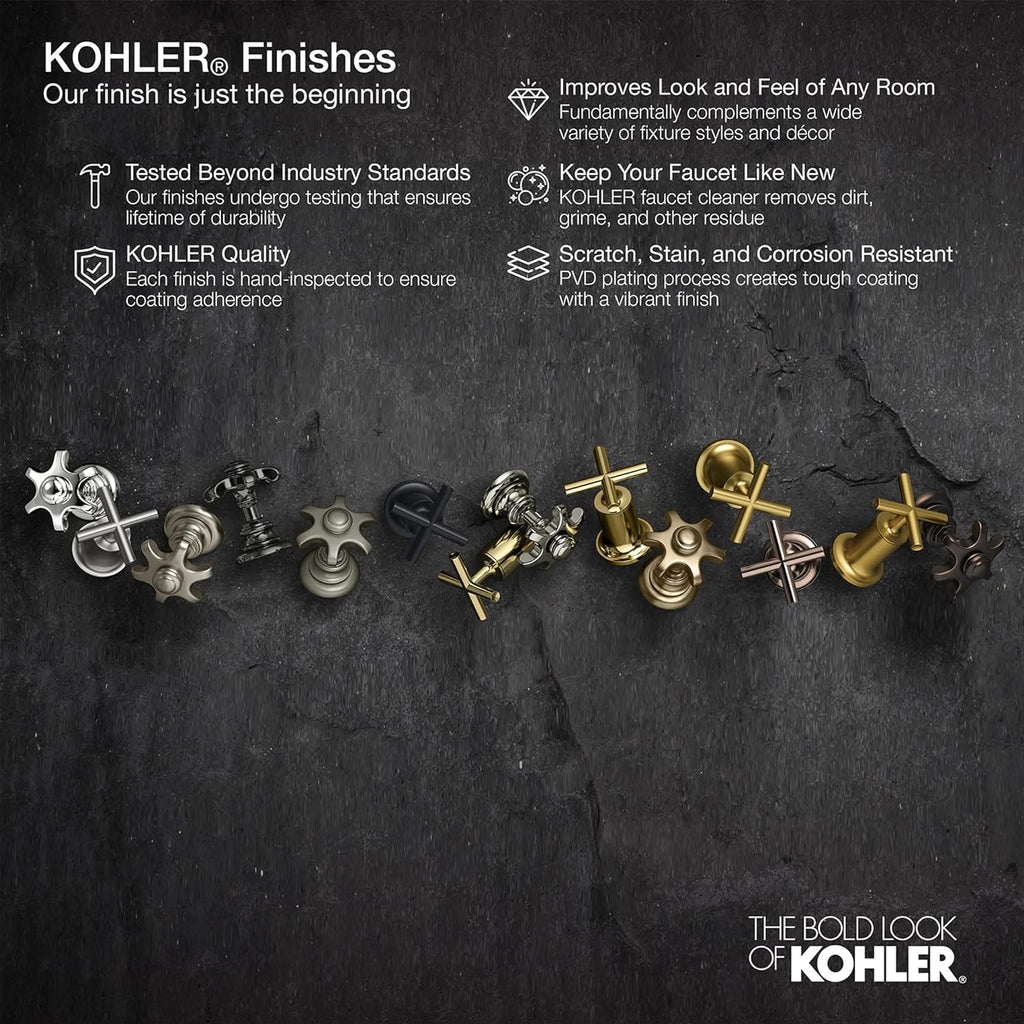 Kohler TS97074-4G-2MB Pitch Plumbing Fixtures, Vibrant Brushed Moderne Brass
