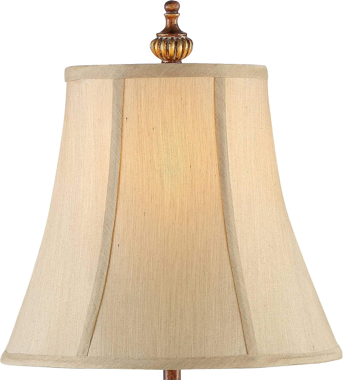 Regency Hill Juliette 36 1/2' Tall Skinny Large Buffet Traditional End Table Lamps Set of 2 Brown Light Bronze Finish Fabric Shade Living Room Bedroom Bedside Nightstand House Office Home Reading