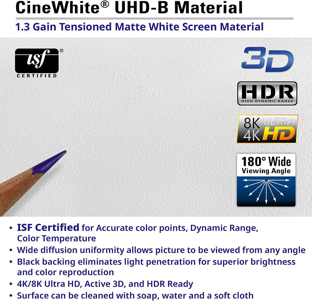 Elite Screens Manual Series, 170-INCH 16:9, Pull Down Manual Projector Screen with AUTO Lock, Movie Home Theater 8K / 4K Ultra HD 3D Ready, 2-Year Warranty - M170XWS1- White