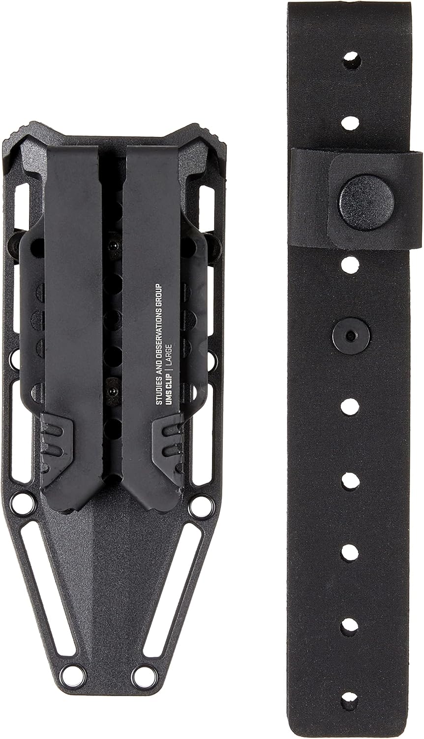 SOG Recondo FX Partially Serrated Fixed-Blade Tactical Duty Knife |Full-Tang CRYO 440C Stainless Steel Blade | Rubberized Grip