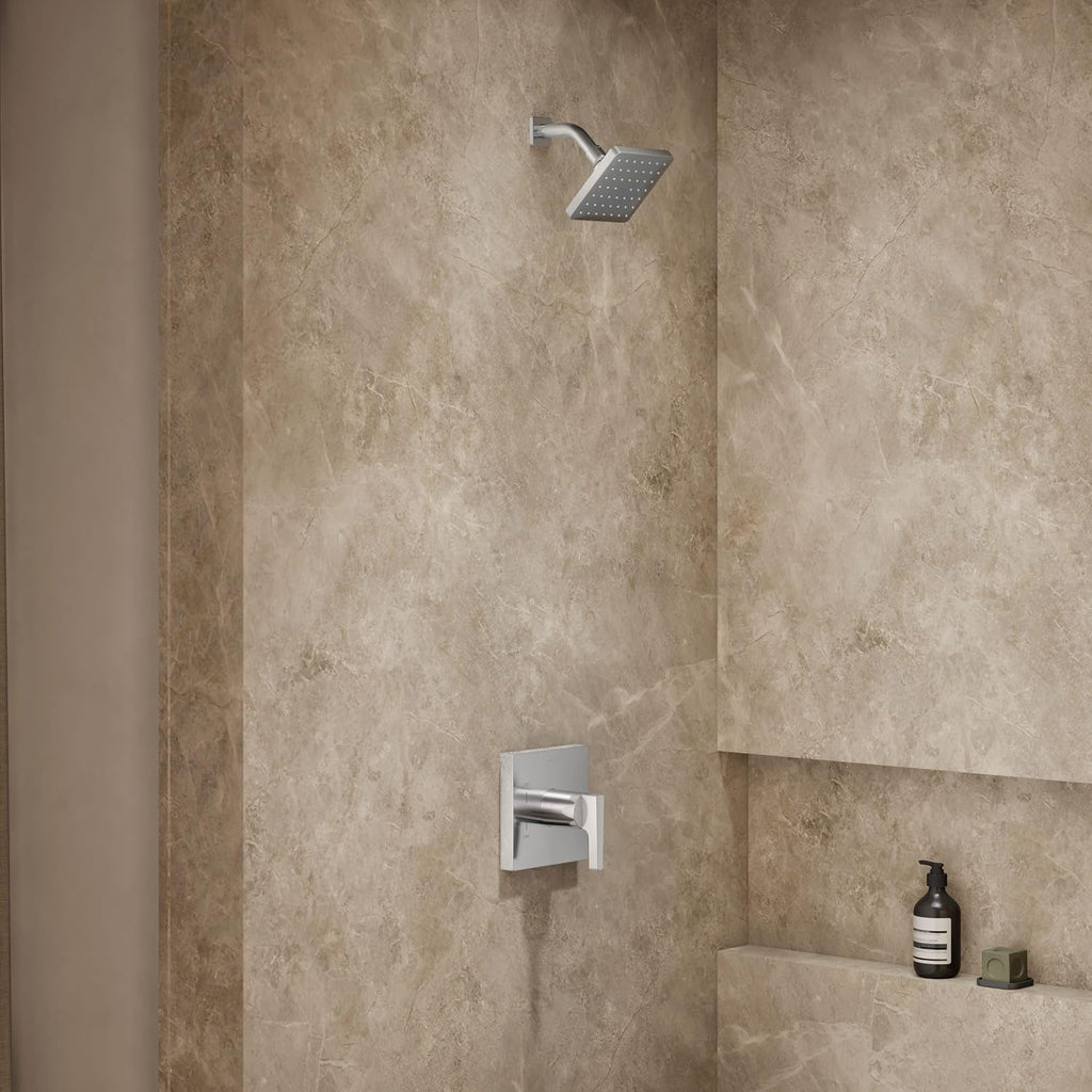 Kohler TS99764-4-CP Honesty Shower Trim-Lever Rite-Temp Valve Handle and 2.0 Gpm Showerhead, Polished Chrome