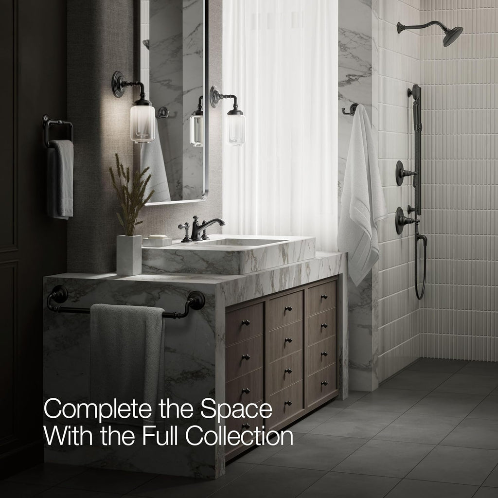 Kohler 72759-BL Artifacts® with Bell Design Bathroom Sink Faucet spout with Bell Design, 1.2 gpm, Matte Black