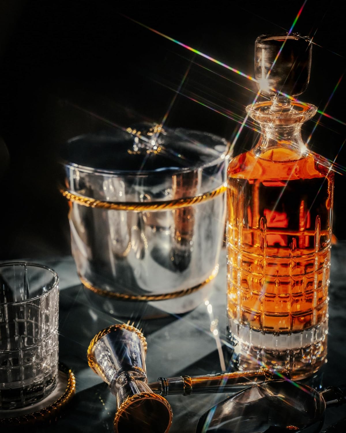 Reed and Barton 896531 Roseland Ice Bucket & Tongs