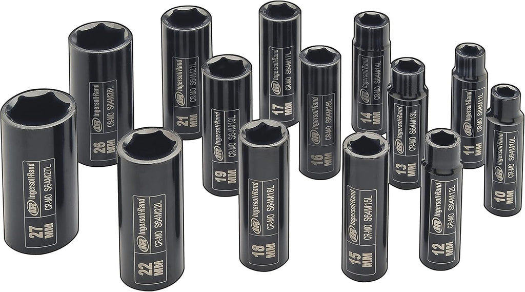 Ingersoll Rand SK4M7UN 1/2' Drive Metric Universal Impact Socket Set (7 Piece)