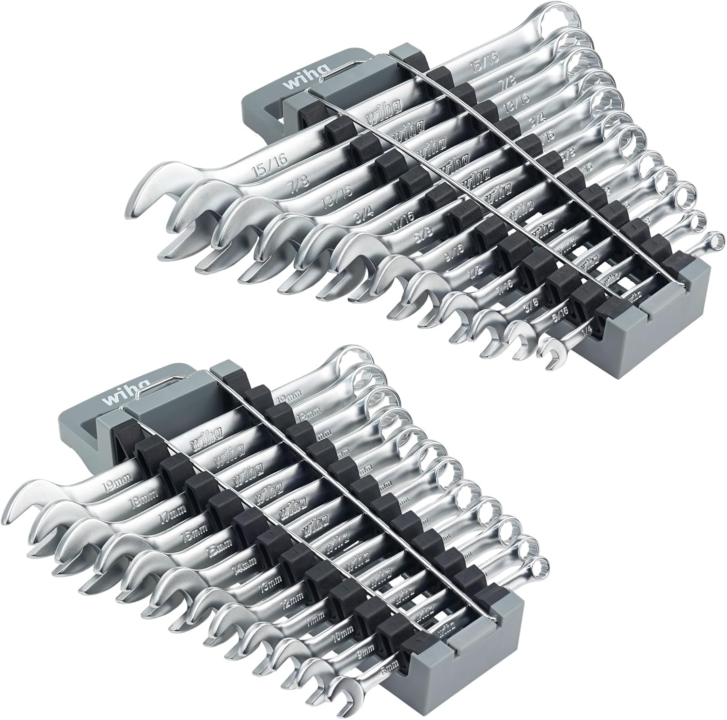 Wiha 30481 24 Piece Combination Wrench Set - Metric and SAE
