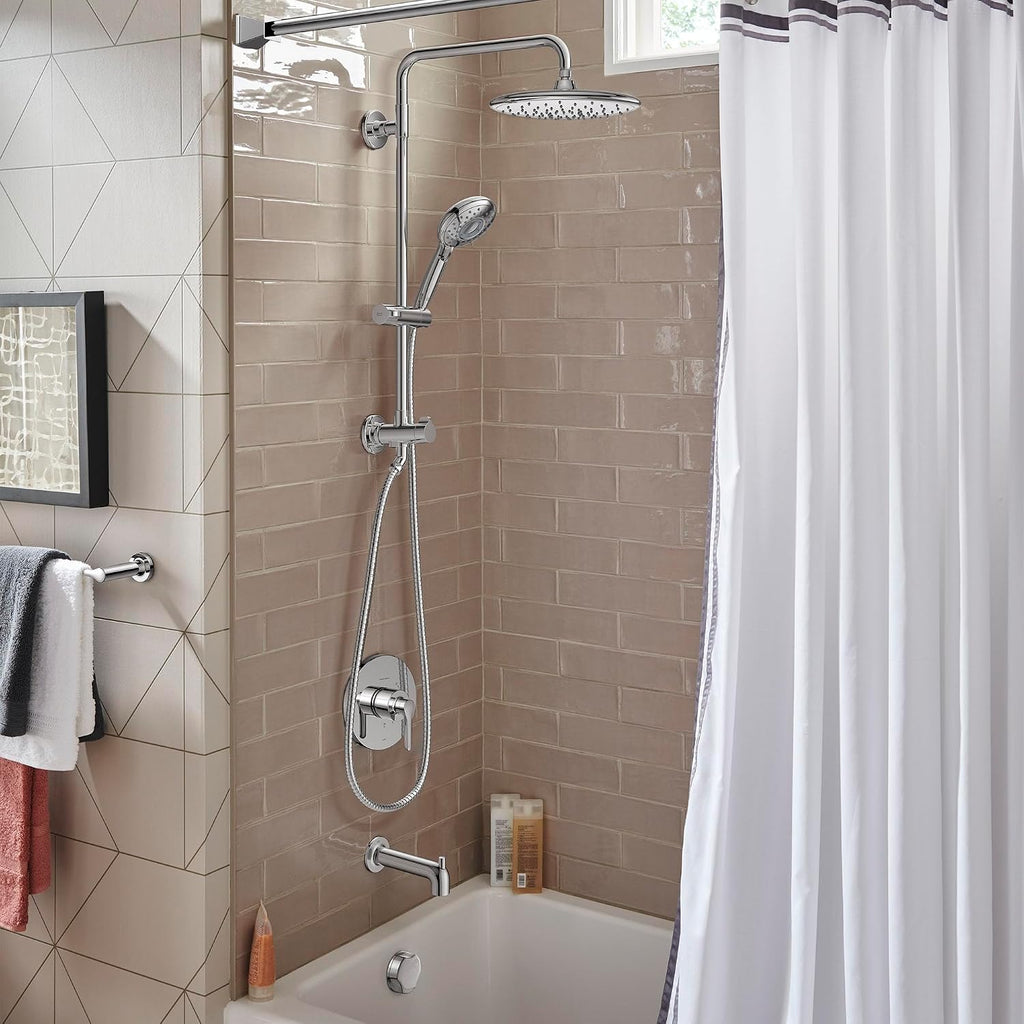 American Standard 1029070000 Spectra Versa 24-Inch 4-Function Retrofit Shower System with Rain Shower Head with Handheld Sprayer, 1.8 GPM, Polished Chrome