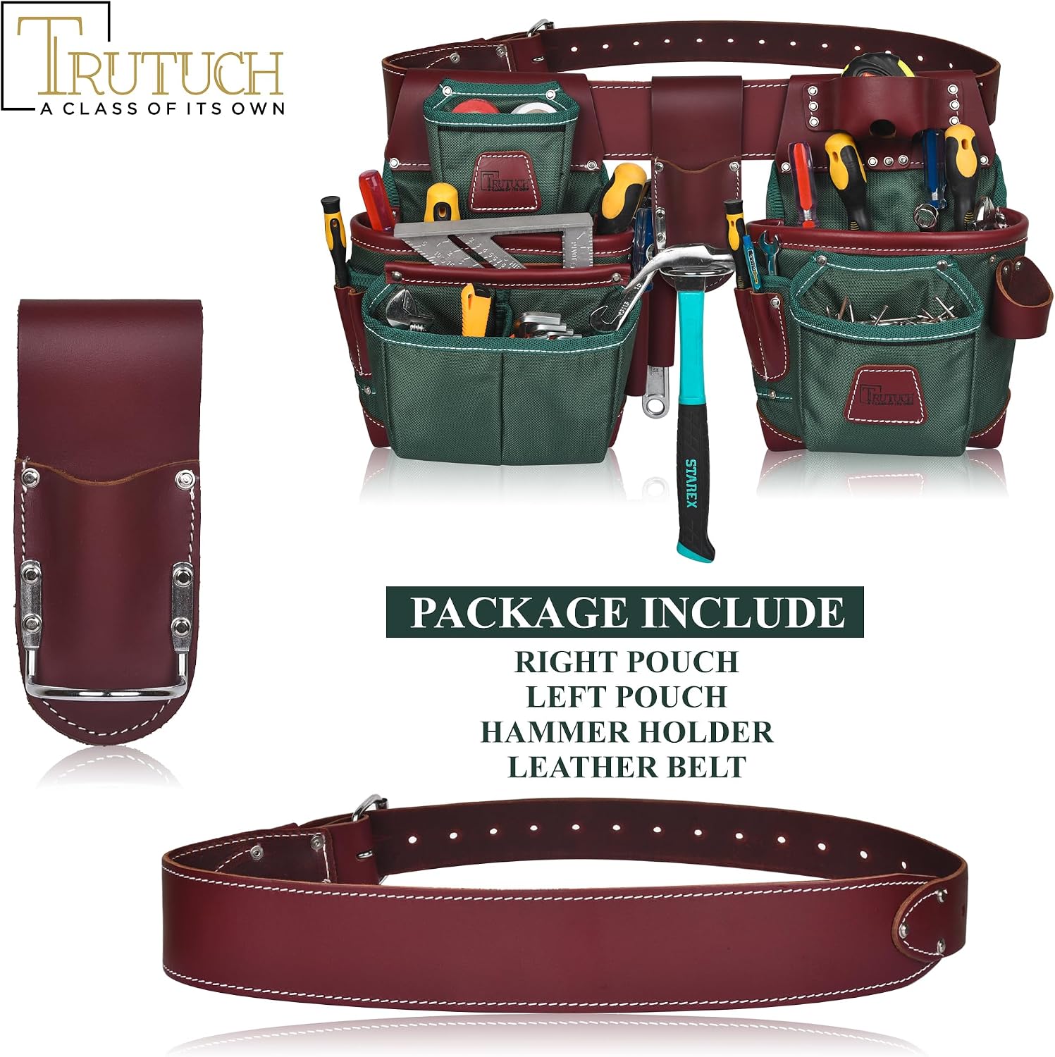 Nylon and Leather Tool Belt | Framing Tool Bags | Leather Tool Belts | Nylon Tool Pouch | Carpenter Tool Belt | Construction | Framers | Electrician