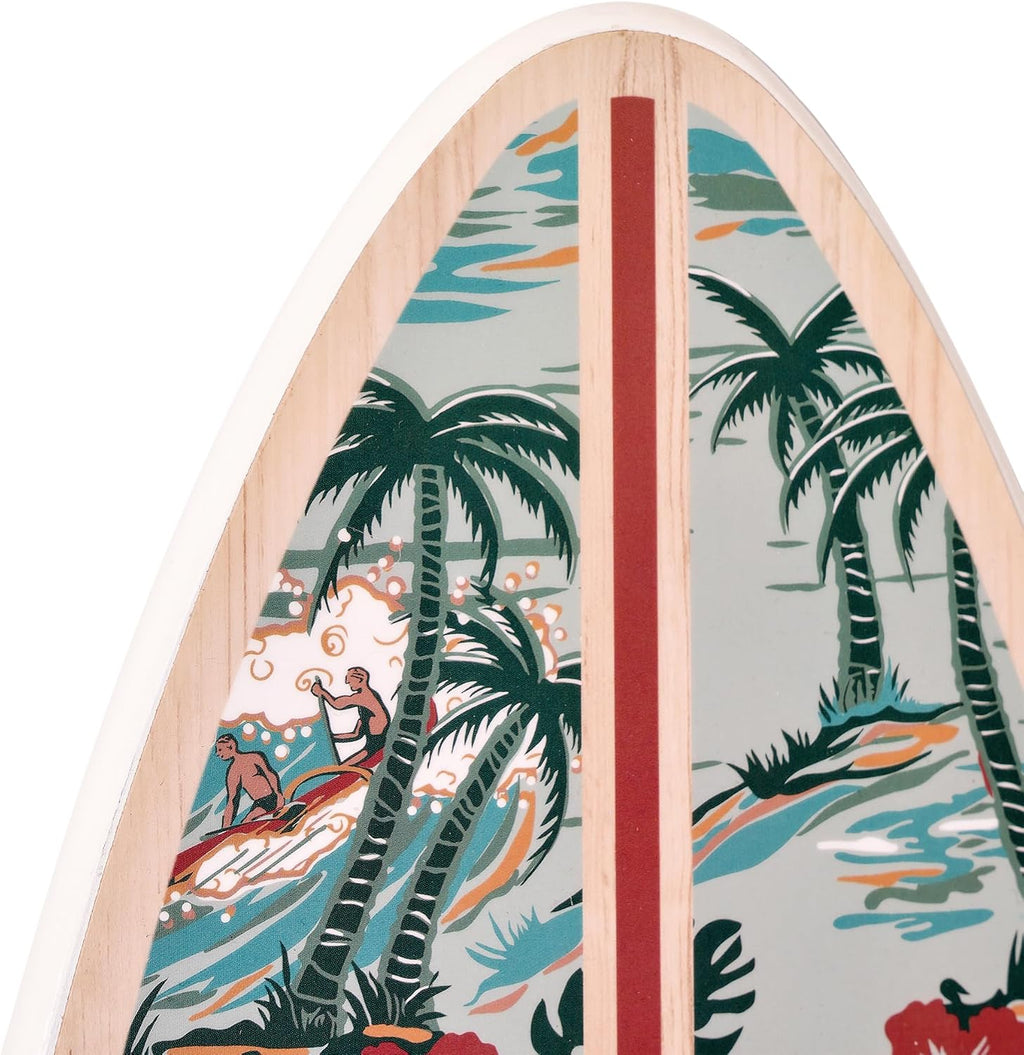 American Art Decor Kona Coast by Reyn Spooner 50th State Island Paradise Surfboard Plaque - 8' x 24'