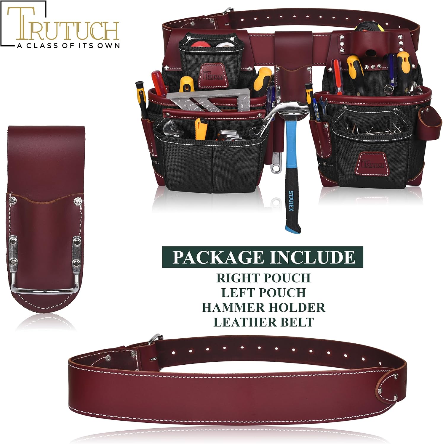 Nylon and Leather Tool Belt | Framing Tool Bags | Leather Tool Belts | Nylon Tool Pouch | Carpenter Tool Belt | Construction | Framers | Electrician