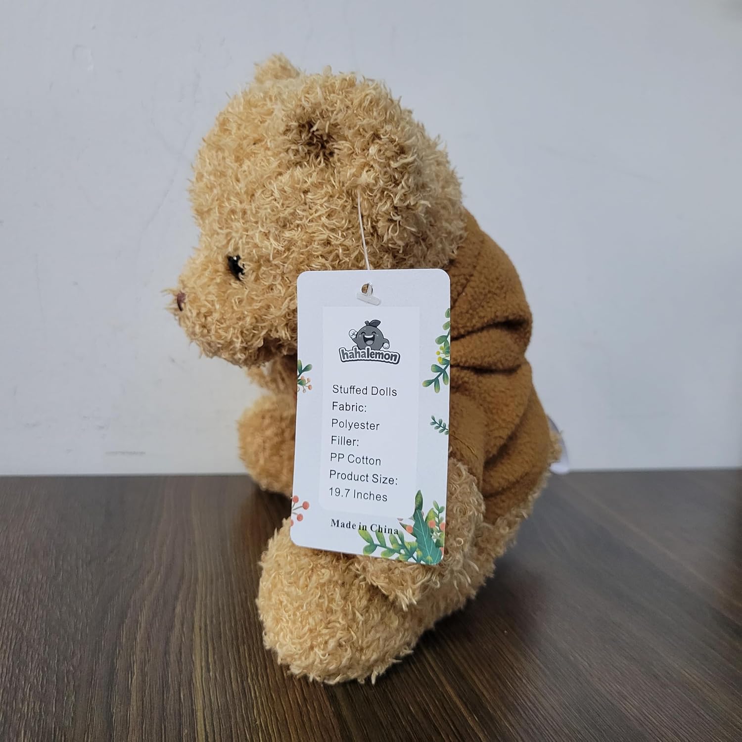 hahalemon Plush Teddy Bear Home Decor Ornament with Hoodie, Bedroom & Gift Use, 19.7 Inches