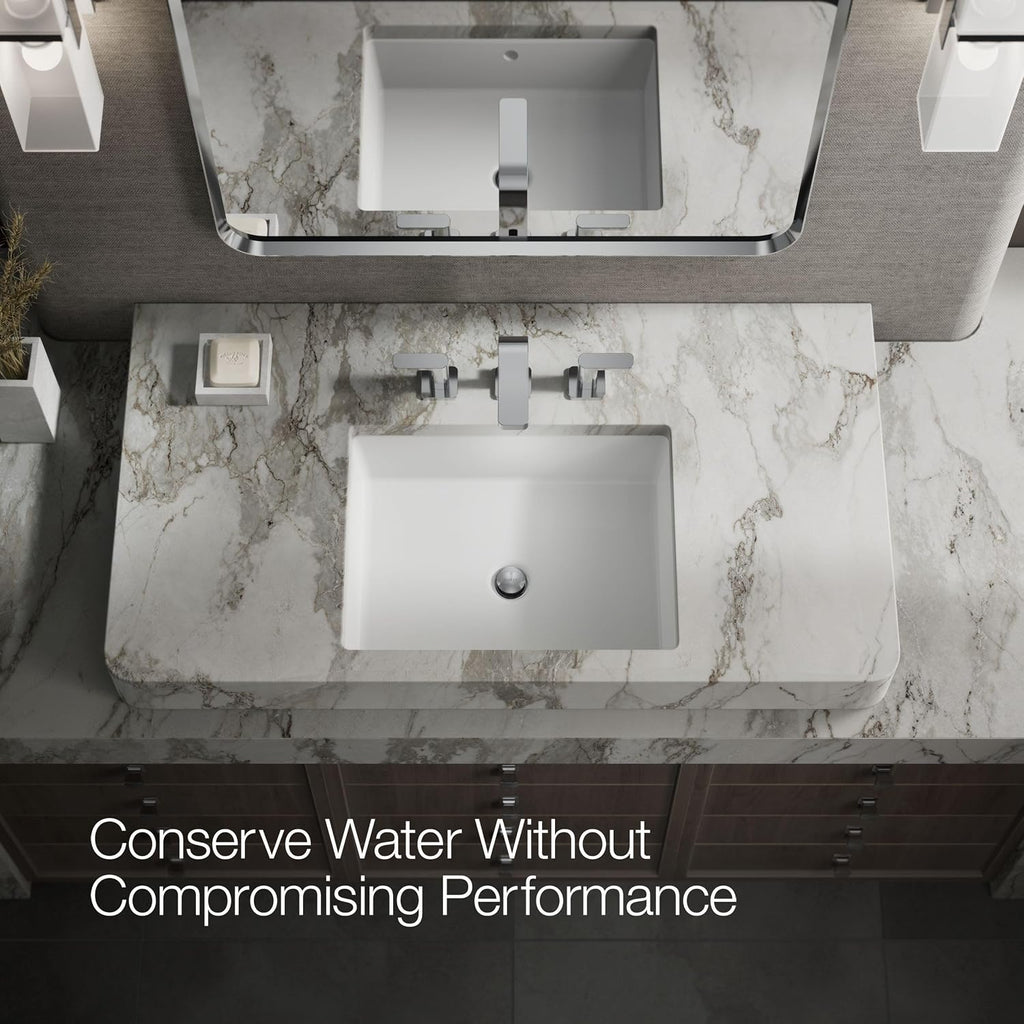 Kohler 23484-4-CP Parallel® Widespread Bathroom Sink Faucet, 1.2 gpm, Polished Chrome