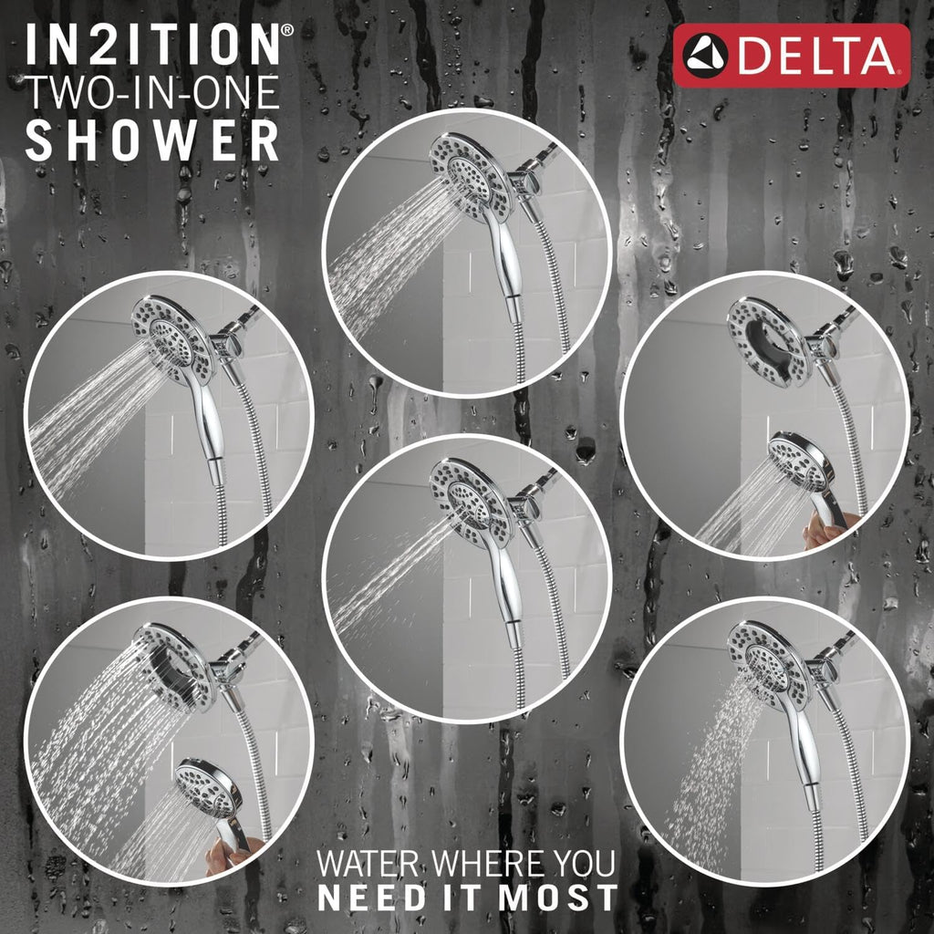 Delta Albion Bathtub Shower Faucet Set in Chrome 1.75 GPM, T144855-I