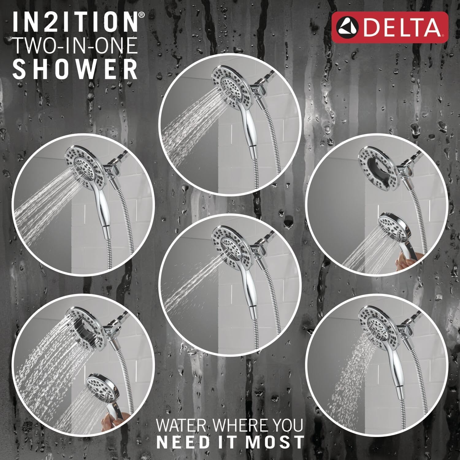Delta Albion Bathtub Shower Faucet Set in Chrome 1.75 GPM, T144855-I