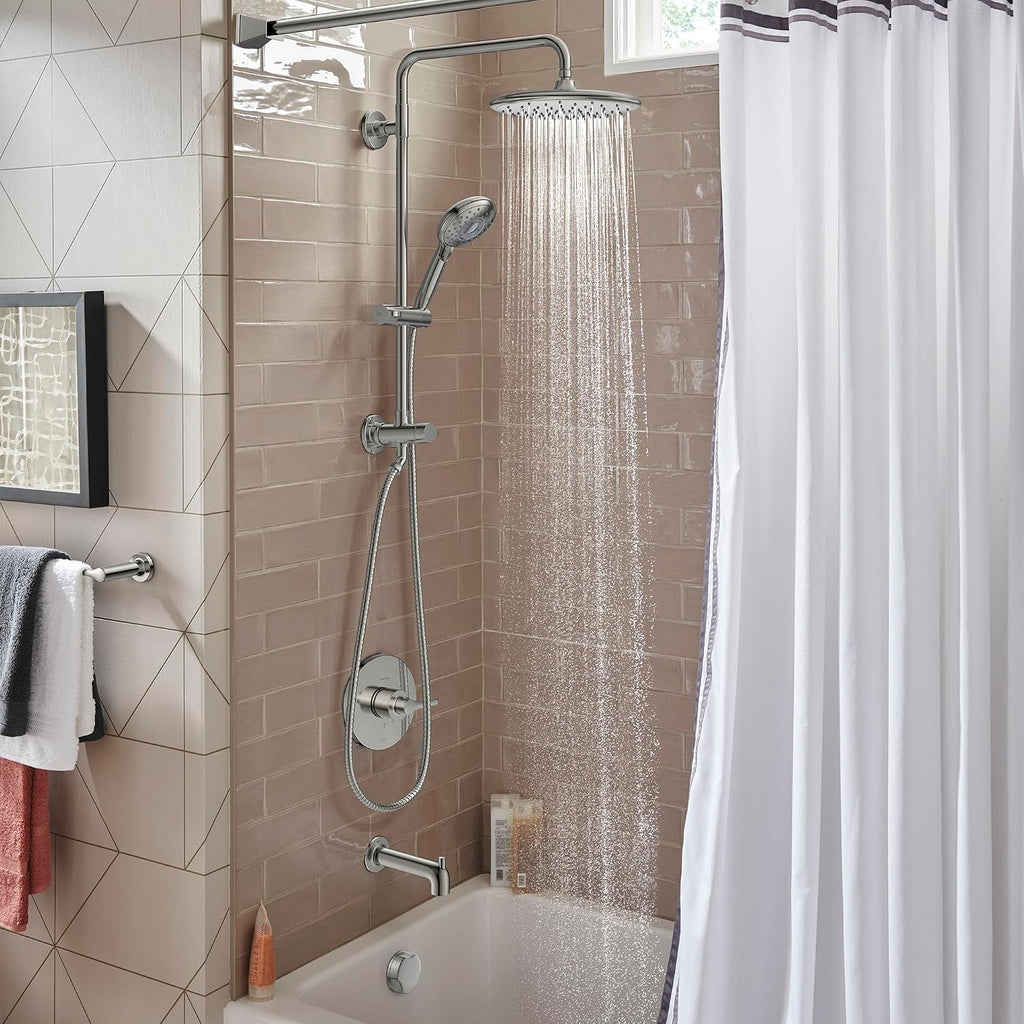 American Standard 1029072950 Spectra Versa 24-Inch 4-Function Retrofit Shower System with Rain Shower Head with Handheld Sprayer, 1.8 GPM, Brushed Nickel