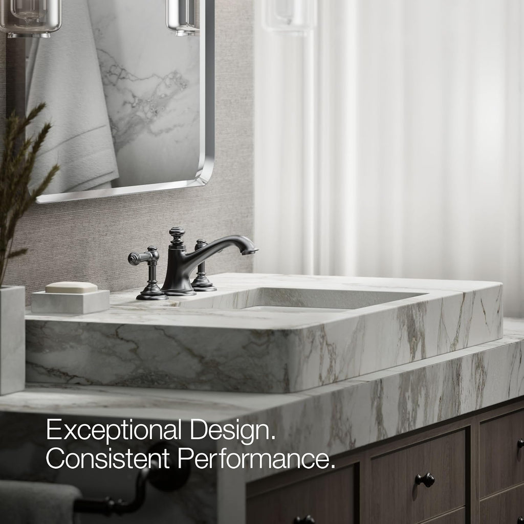 Kohler 72759-BL Artifacts® with Bell Design Bathroom Sink Faucet spout with Bell Design, 1.2 gpm, Matte Black