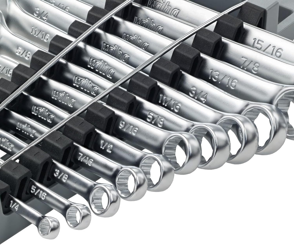 Wiha 30481 24 Piece Combination Wrench Set - Metric and SAE