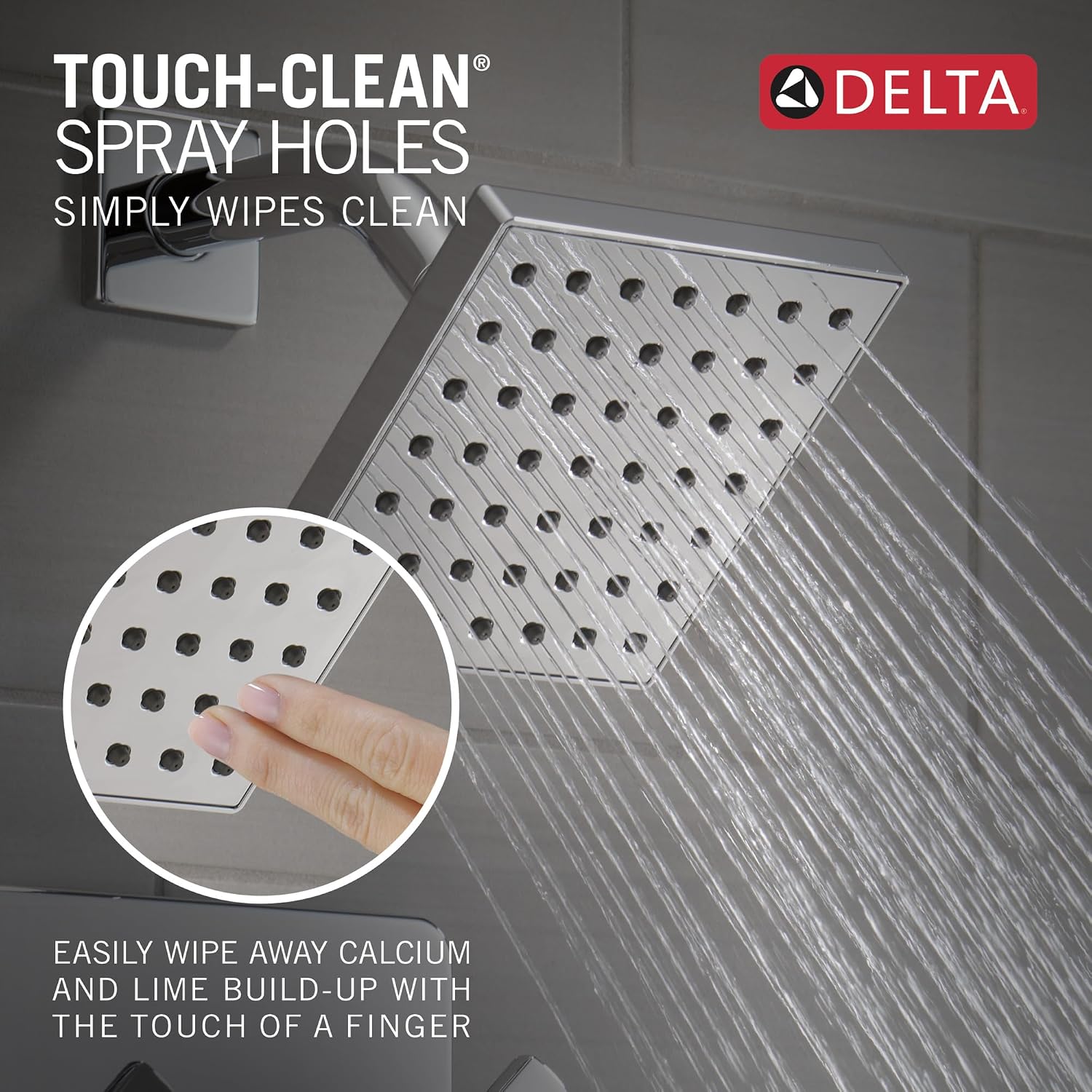 Delta Faucet Velum 14 Series Single-Function Chrome Tub and Shower Faucet Set, Valve Trim Kit, Shower Handle, Delta Shower Trim Kit, Shower Set, Chrome T14437 (Valve Not Included)