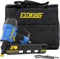 Estwing Pneumatic 21 Degree Framing Nailer, 2'–3-1/2' Framing Nails, Lightweight Magnesium Nail Gun with Depth Adjustment, Dual Trigger & Swivel Fitting, Includes Belt Hook & Carry Bag, EFR2190