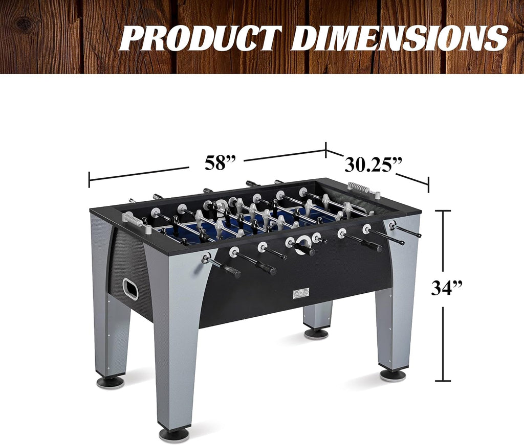 Barrington Foosball Multiple Styles Soccer Foosball Tables, Durable & Stylish Designs with Tabletop Sports Soccer Balls, Perfect for Family Game Rooms