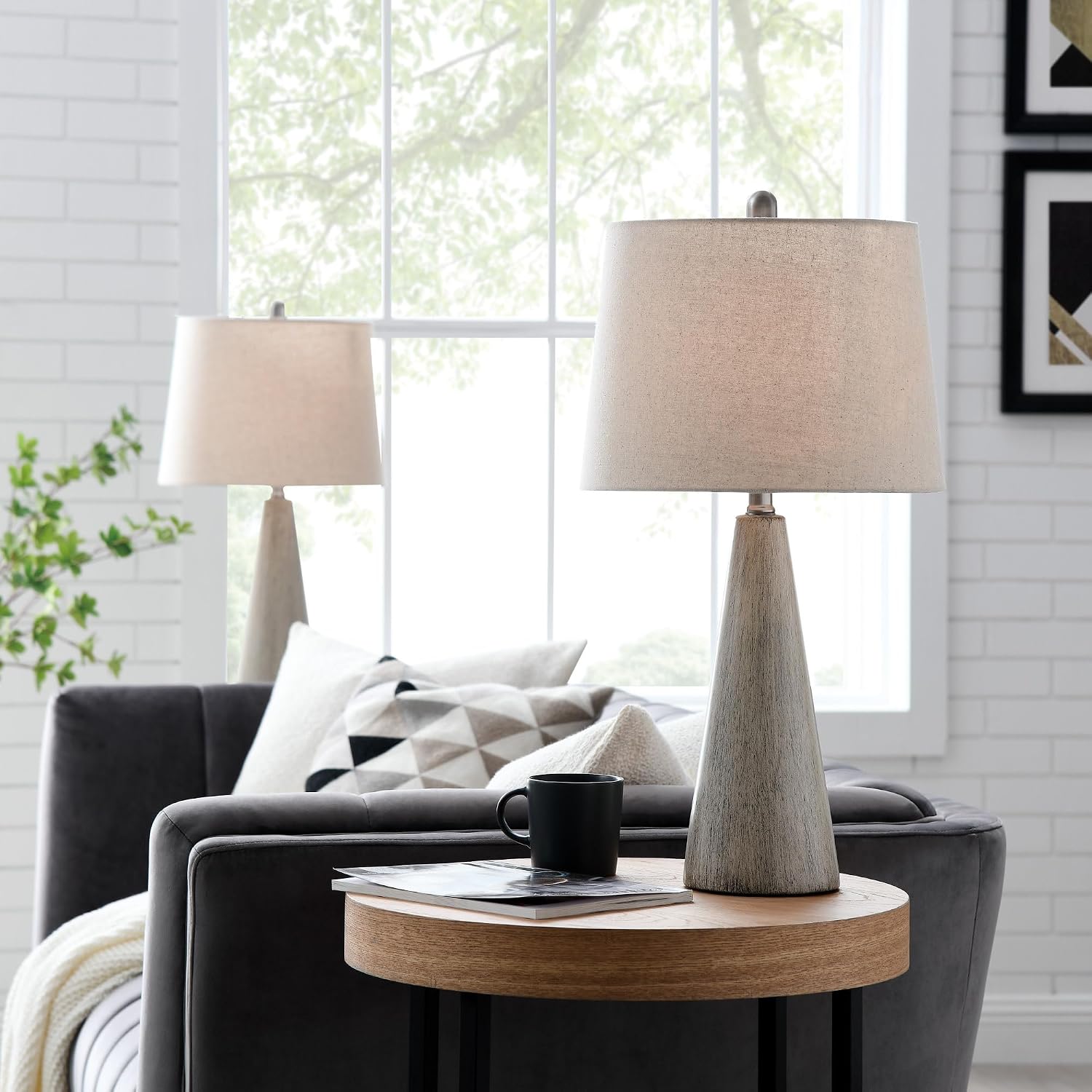 Lite Source Pillan 24 1/4' Blue Ceramic Table Lamps Set of 2