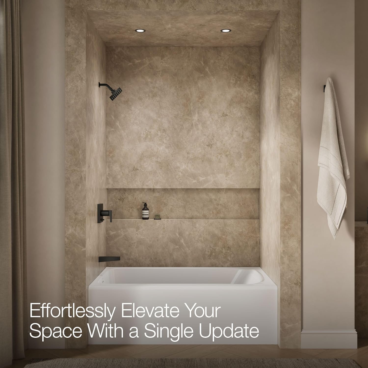 KOHLER Honesty Rite-Temp Bath And Shower Trim With 2.5 Gpm Showerhead And Lever Handle