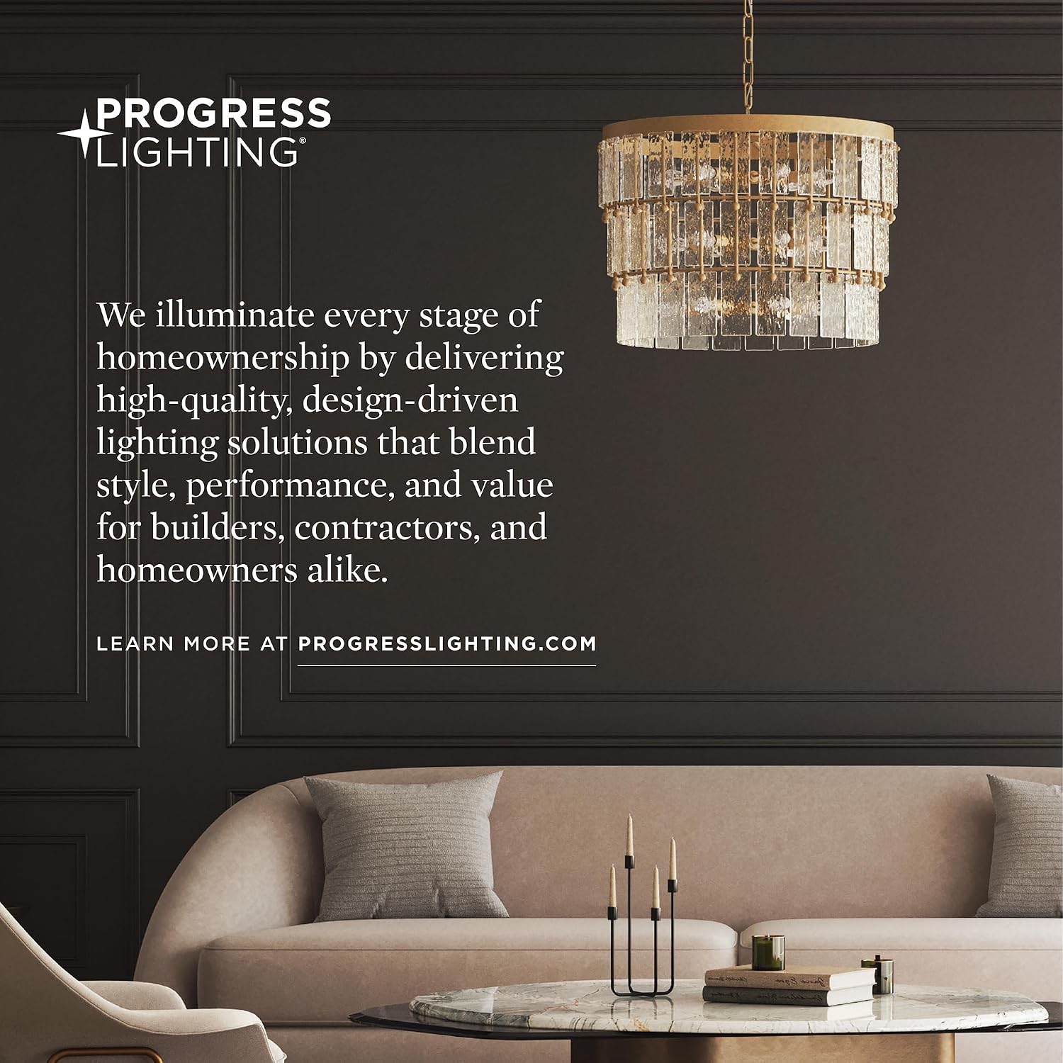 Progress Lighting Archie Collection 3-Light Clear Double Prismatic Glass Coastal Bath Vanity Light Polished Chrome