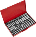 Sealey AK6942 6 Point Walldrive Metric Socket Set, 3/8'/1/2' Square Drive, 50 Pieces