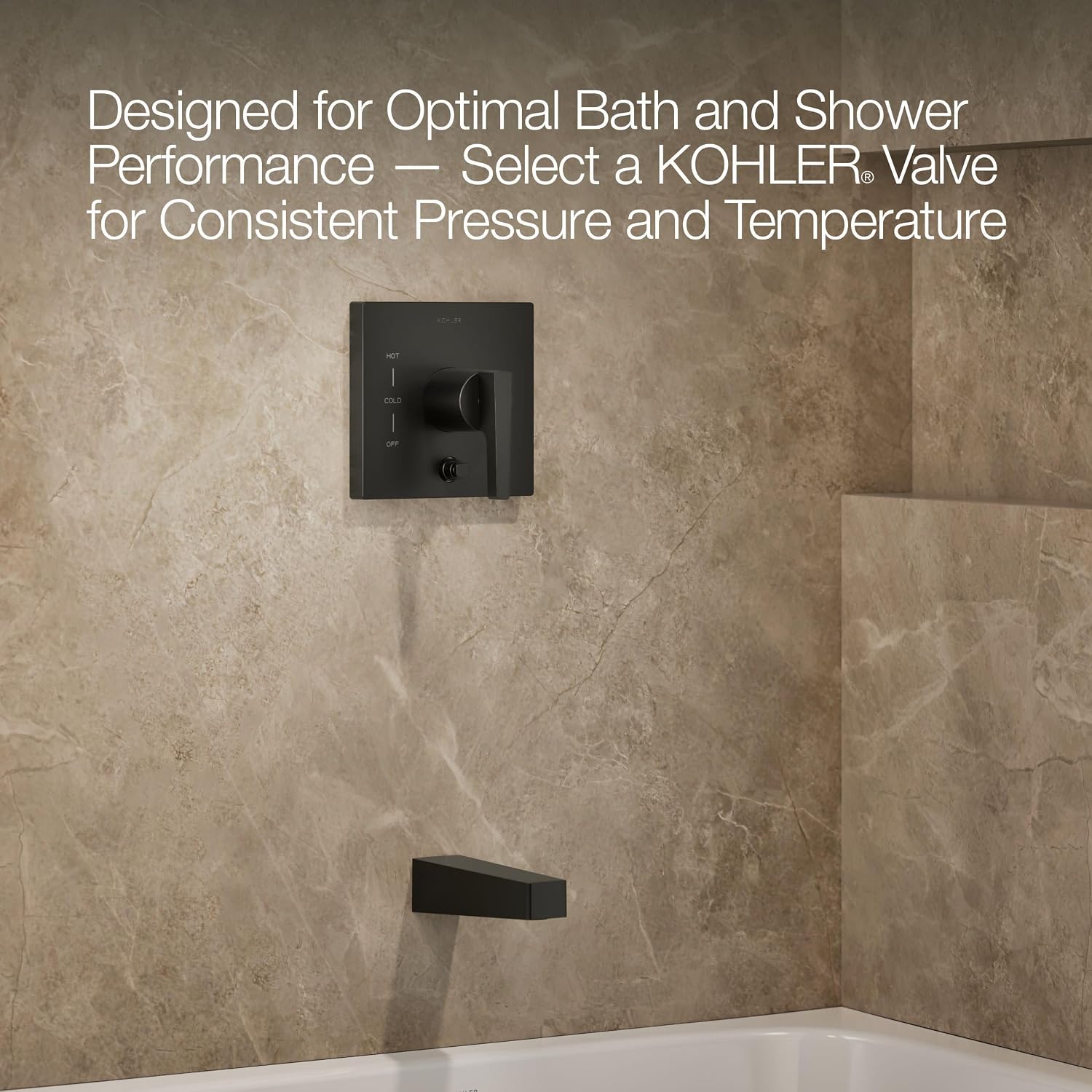 KOHLER Honesty Rite-Temp Bath And Shower Trim With 2.5 Gpm Showerhead And Lever Handle