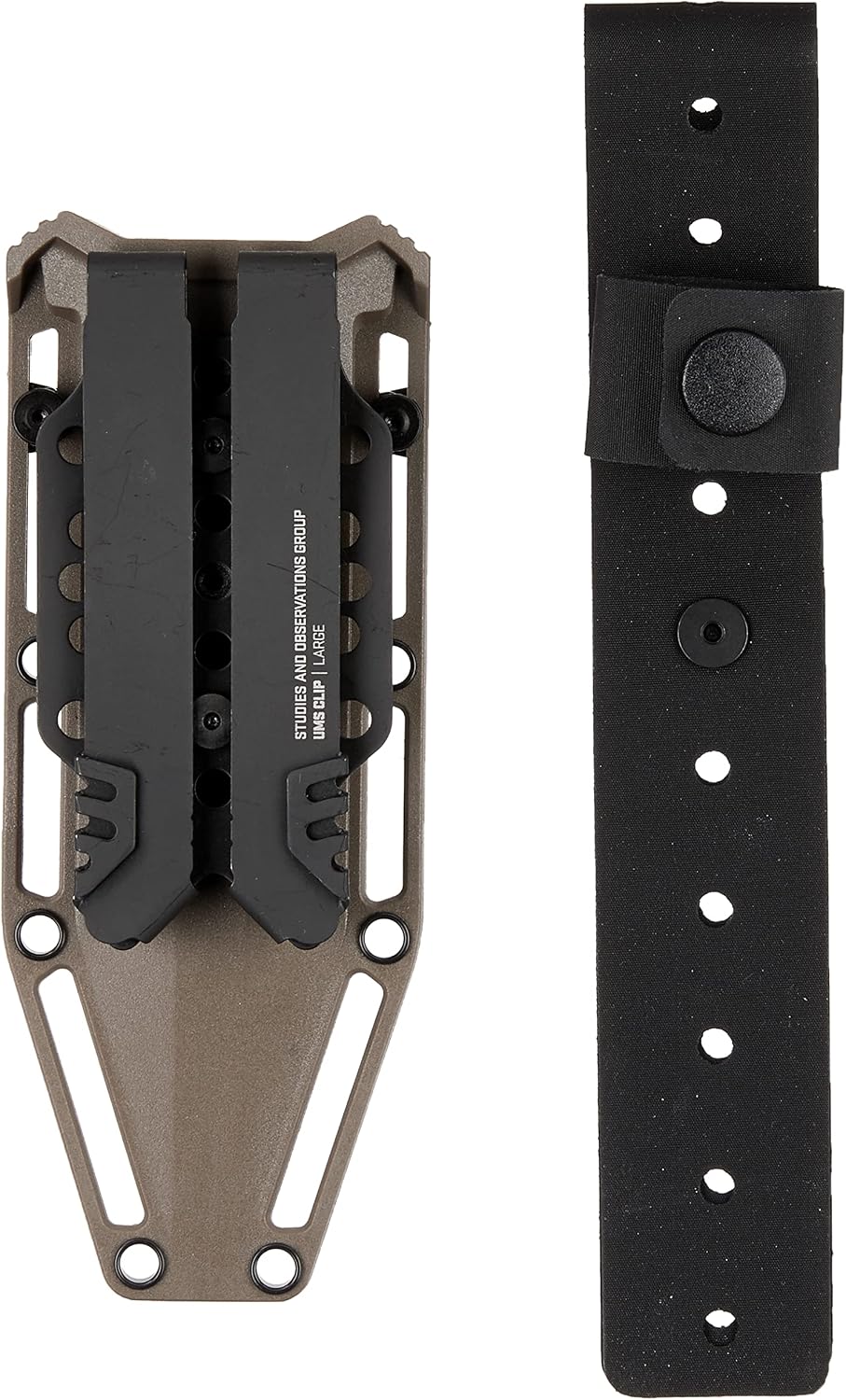 SOG Recondo FX Partially Serrated Fixed-Blade Tactical Duty Knife |Full-Tang CRYO 440C Stainless Steel Blade | Rubberized Grip
