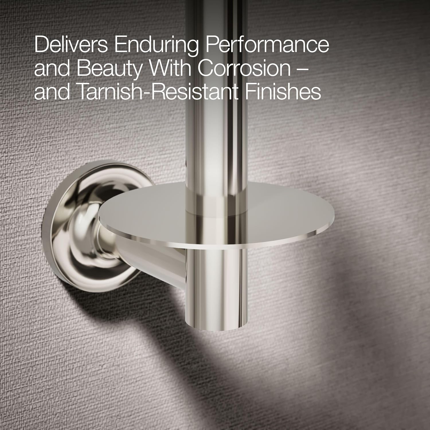 KOHLER K-14444-SN Purist Toilet Tissue Holder, Vibrant Polished Nickel