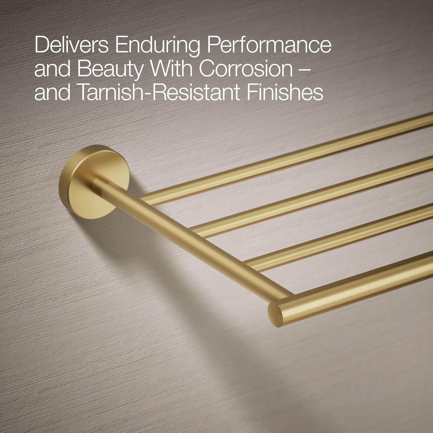 Kohler K27294-2MB Elate 25-3/8' Metal Towel Rack Vibrant Brushed Moderne Brass