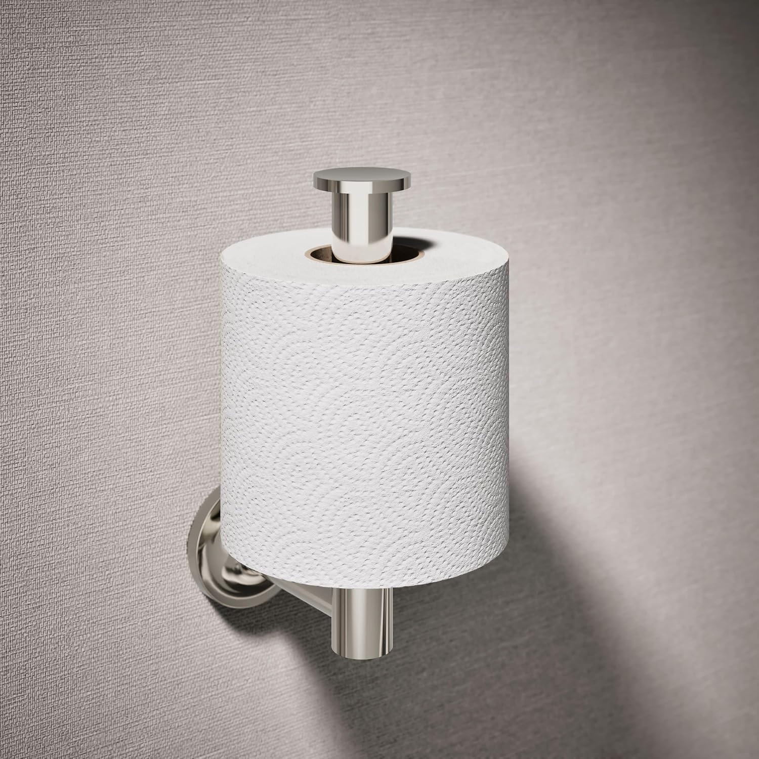 KOHLER K-14444-SN Purist Toilet Tissue Holder, Vibrant Polished Nickel