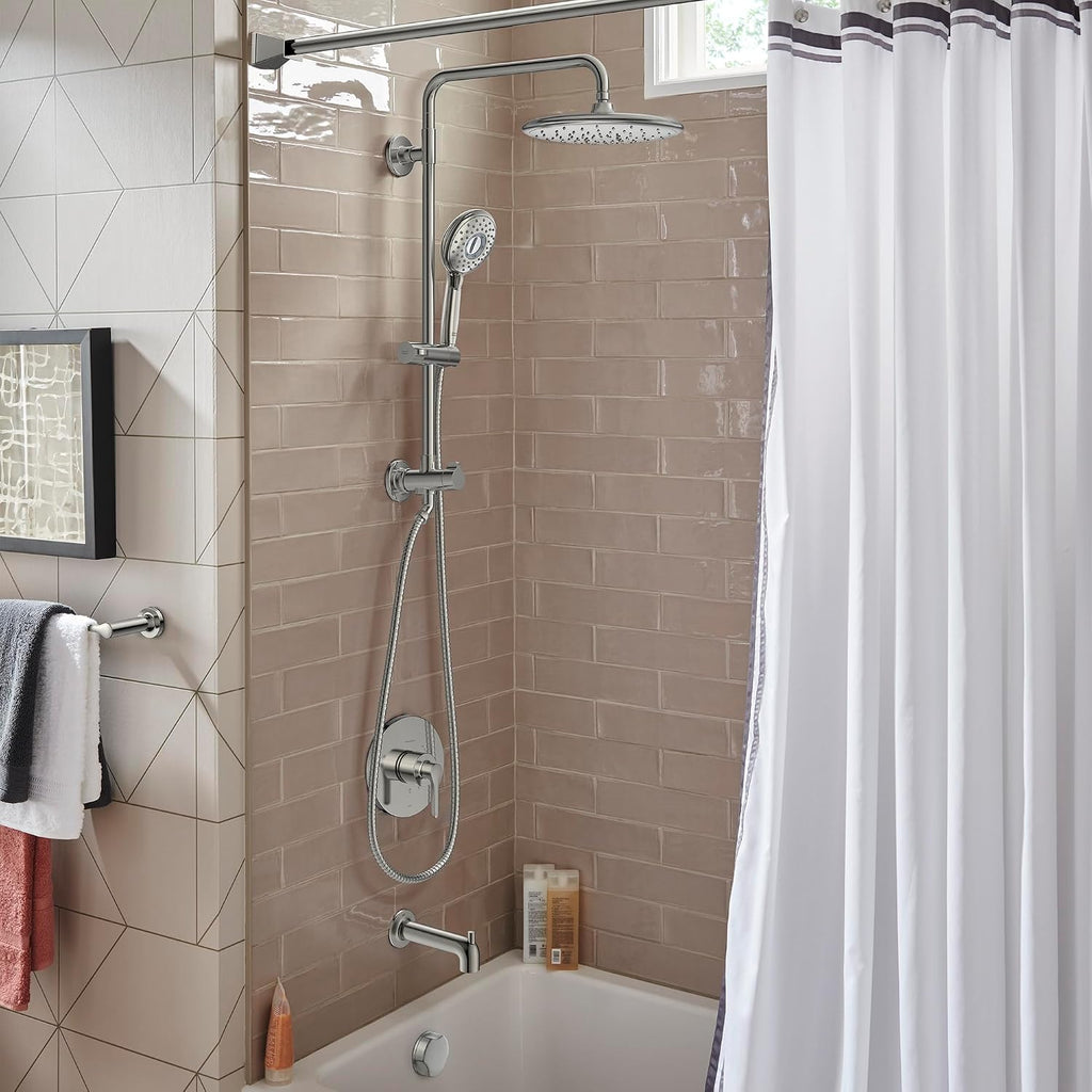 American Standard 1029072950 Spectra Versa 24-Inch 4-Function Retrofit Shower System with Rain Shower Head with Handheld Sprayer, 1.8 GPM, Brushed Nickel