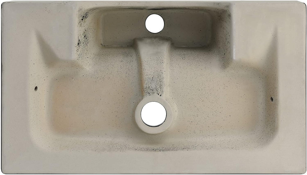 Claire 22' Rectangle Wall-Mount Bathroom Sink in Matte Black