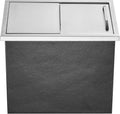 Happybuy Drop in Ice Chest 18L x 12W x 14.5H Inch Stainless Steel Ice Cooler with Sliding Cover Drop in Ice Bin Included Drain-Pipe and Drain Plug for Cold Wine Beer