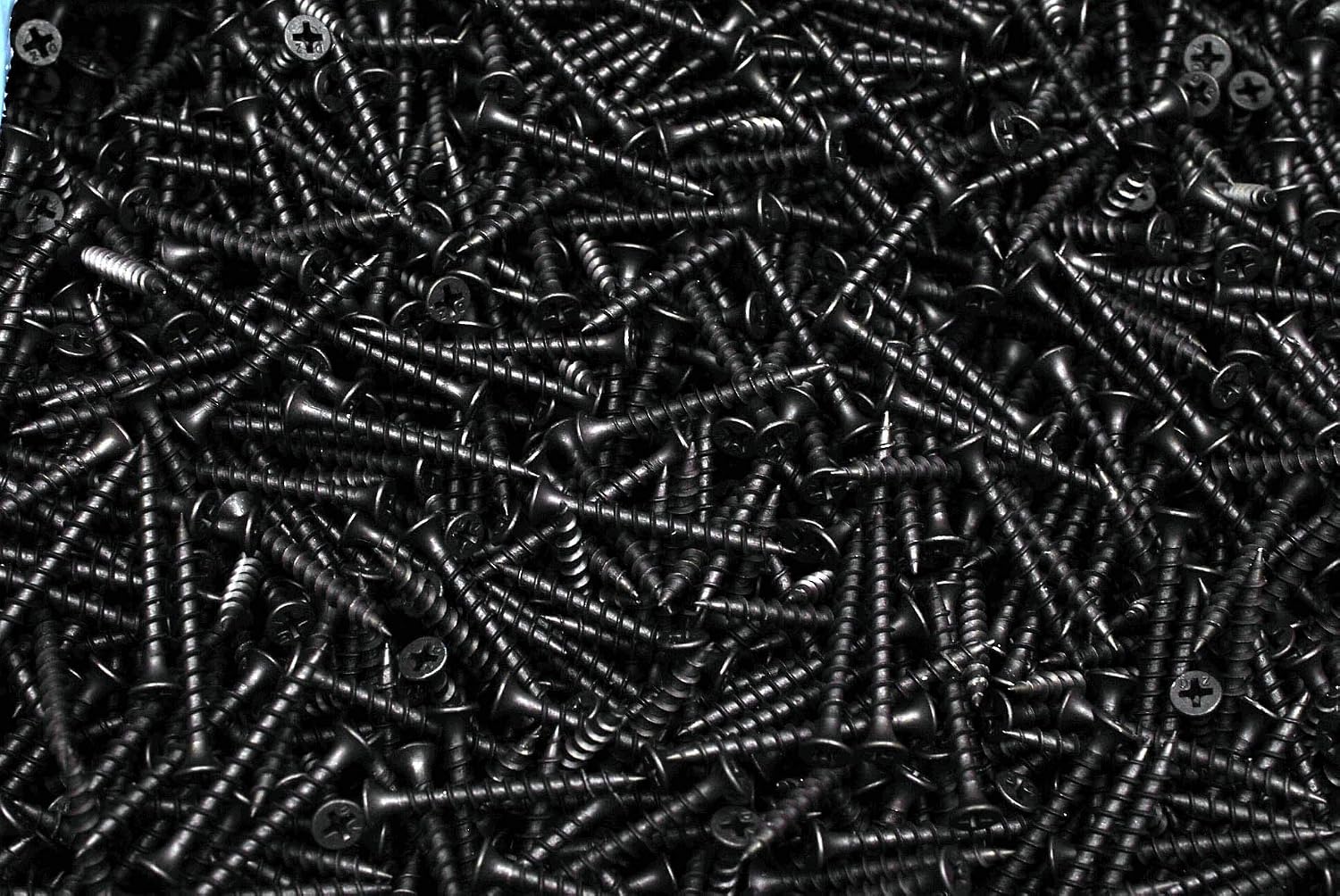 (4000) Phillips Bugle Head 8 x 1-5/8 Coarse Drywall Wood Screw Plain Black BULK